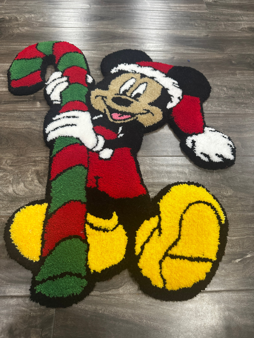 Christmas Mickey tufted rug