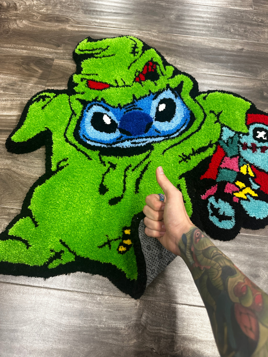 Oogie Boogie Stitch rug