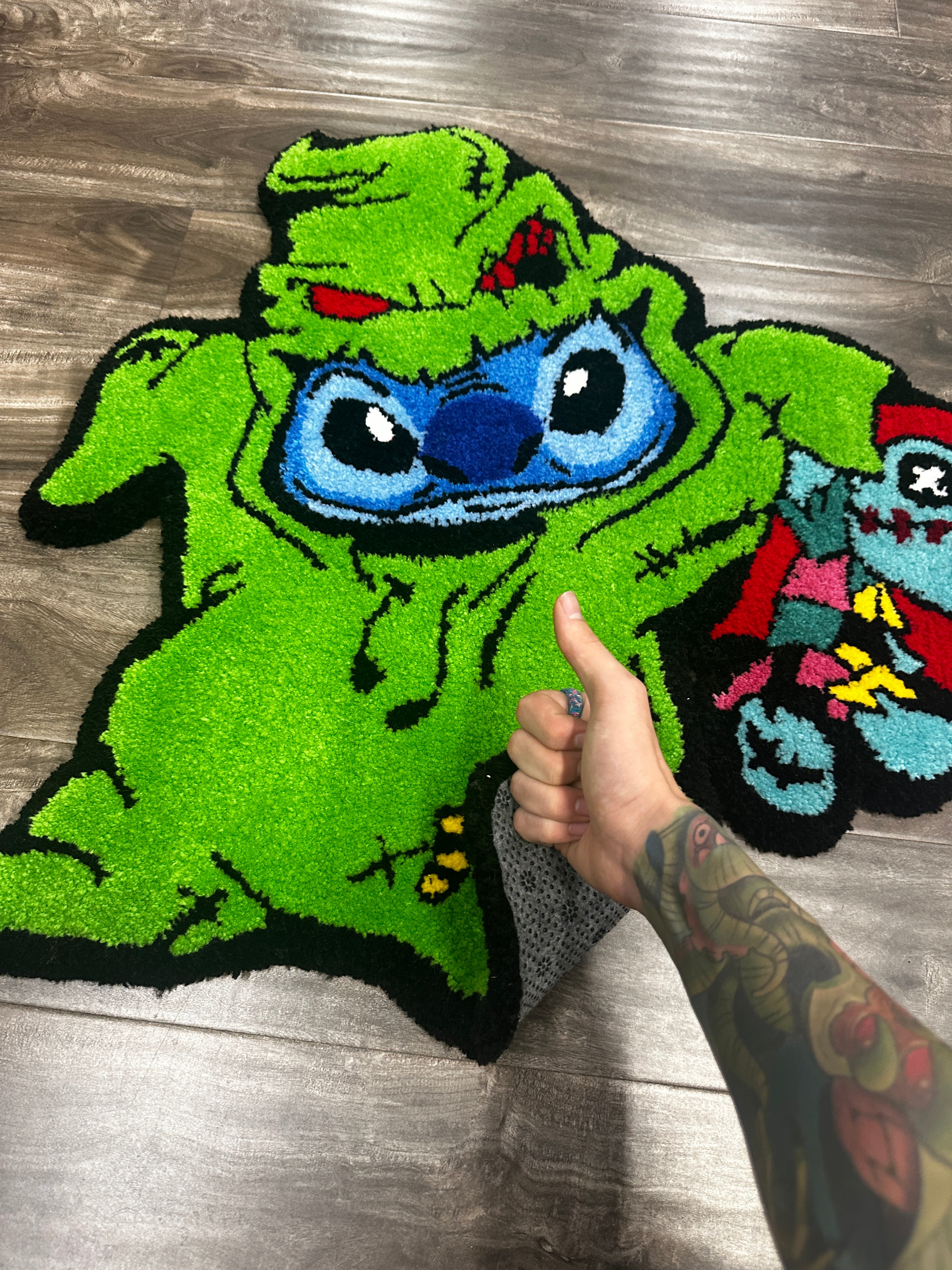 Oogie Boogie Stitch rug