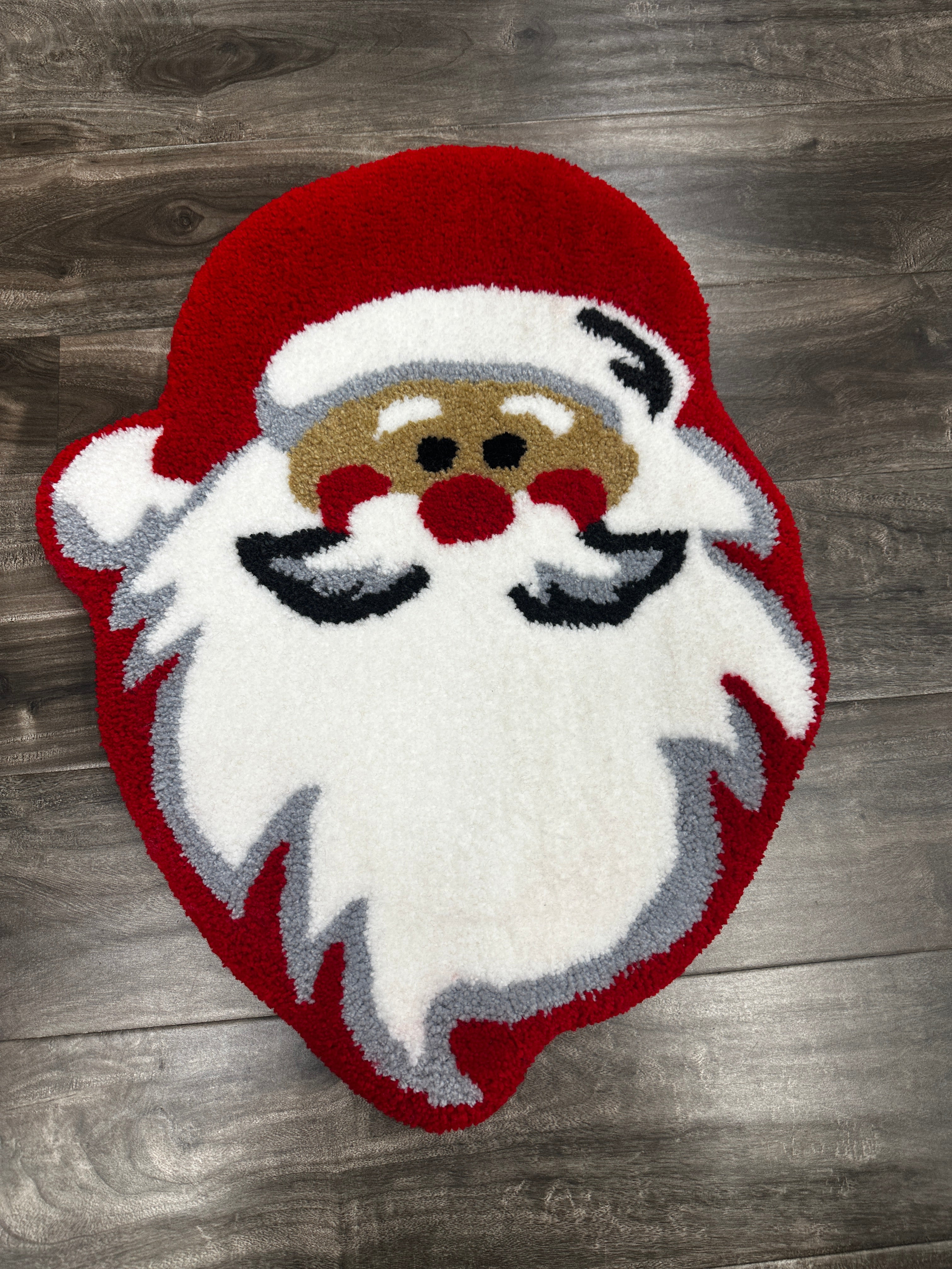 Santa head rug