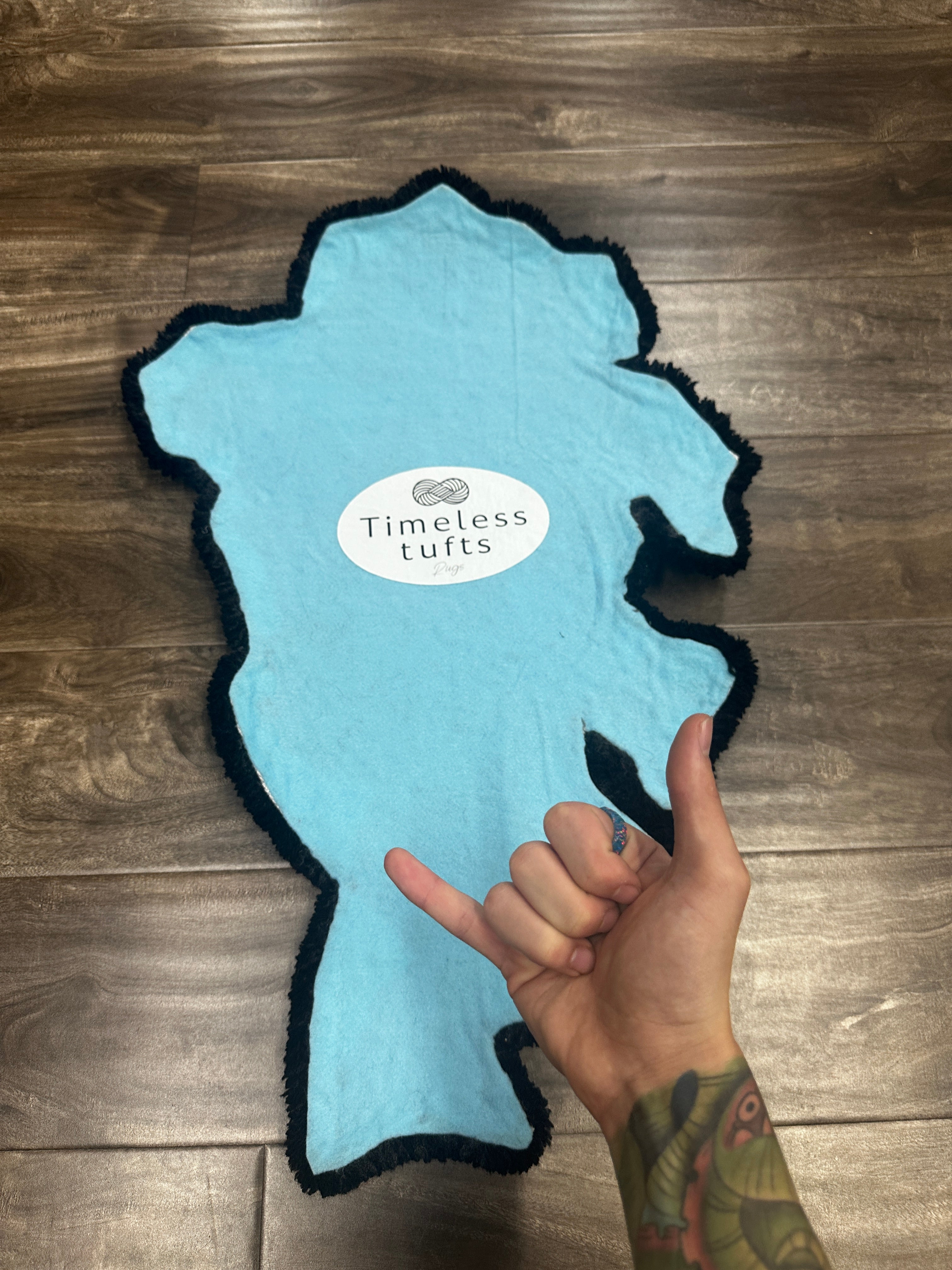 Snow Miser tufted rug