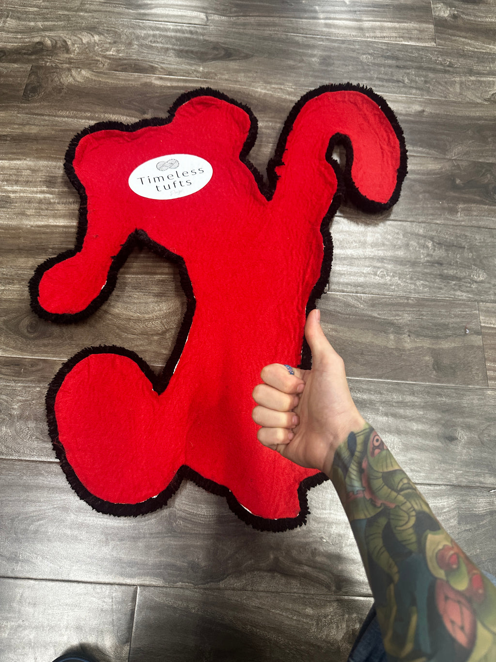 Christmas Mickey tufted rug