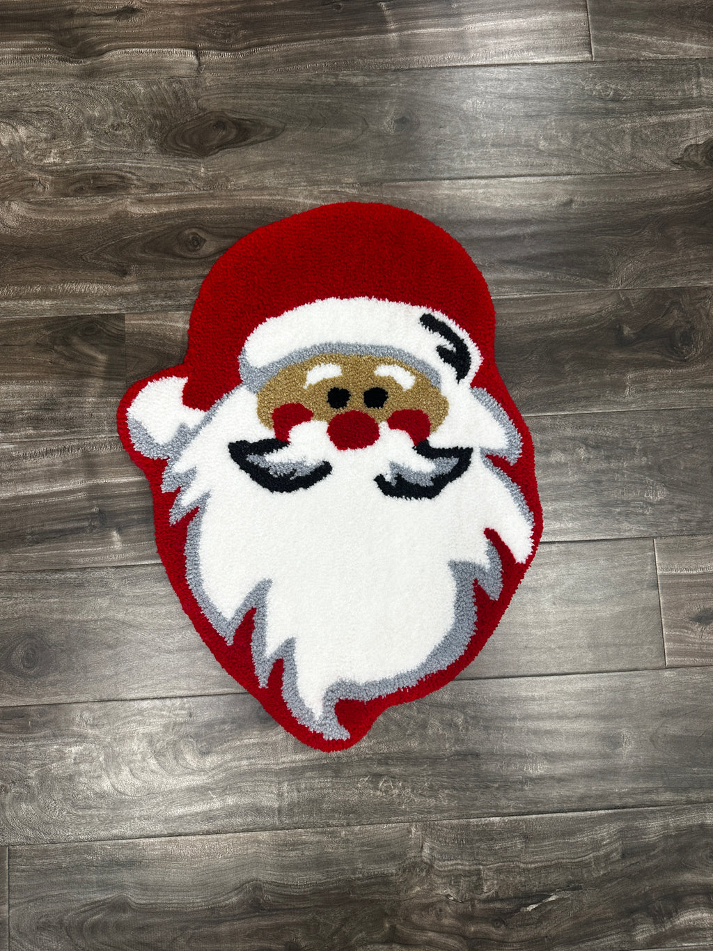 Santa head rug
