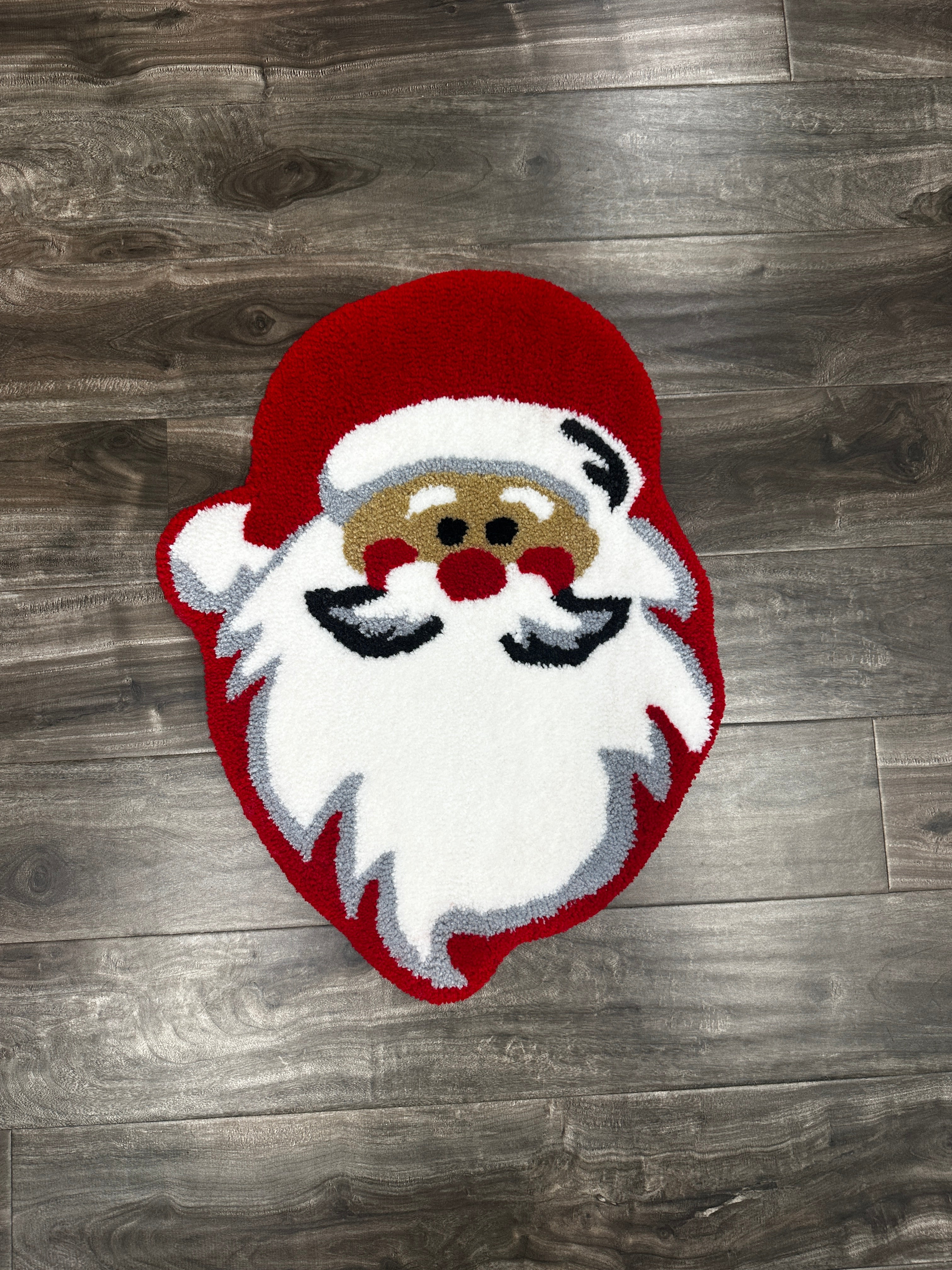 Santa head rug