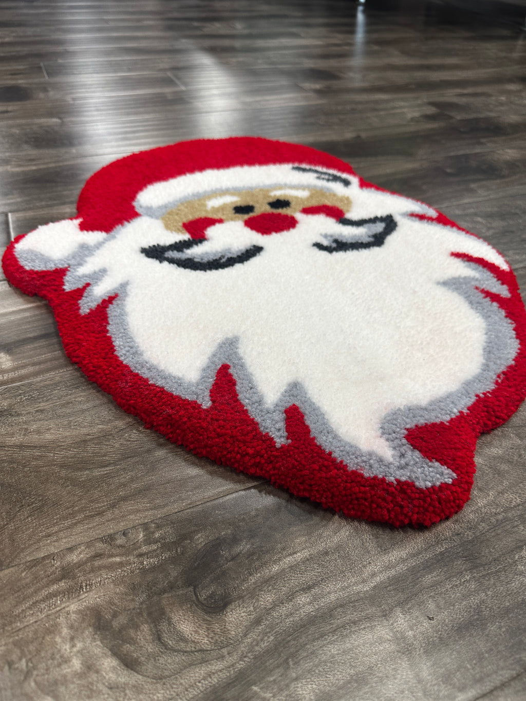 Santa head rug