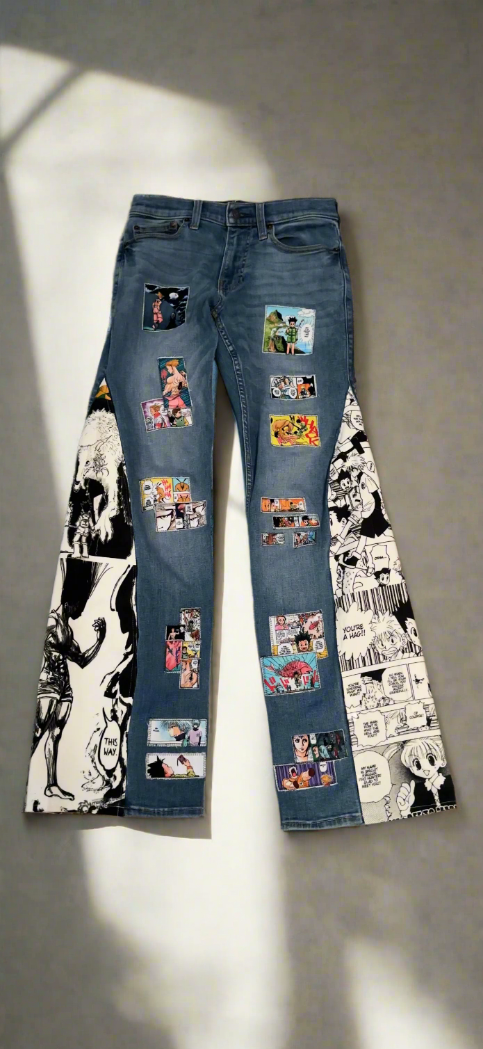 Hunter x Hunter japanese bell bottom jeans(Limited)