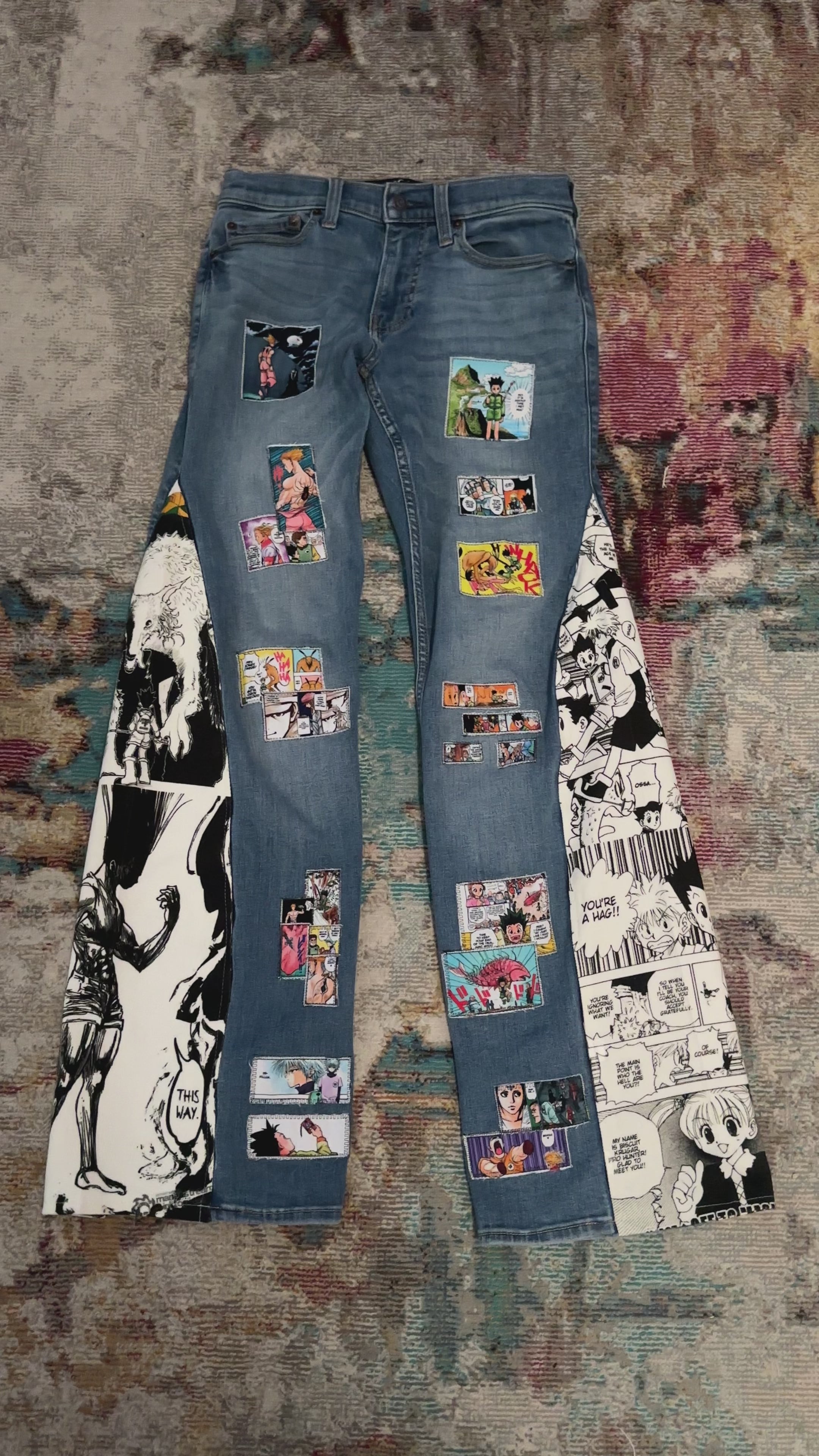 Hunter x Hunter japanese bell bottom jeans(Limited)